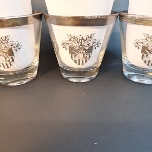 Vintage Set Of 3 West Point Cocktail Glasses.